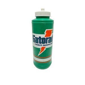 Vintage 1985 Gatorade Bottle Thirst Quencher Green Squirt Athletics